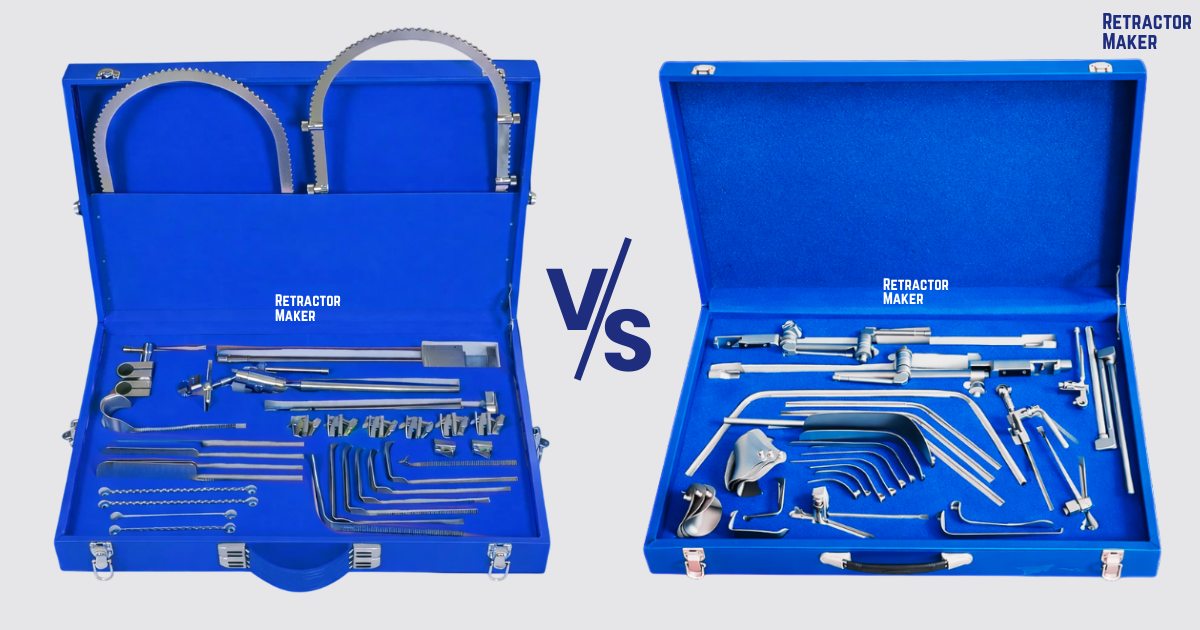 Bookwalter and Thompson retractor sets compared